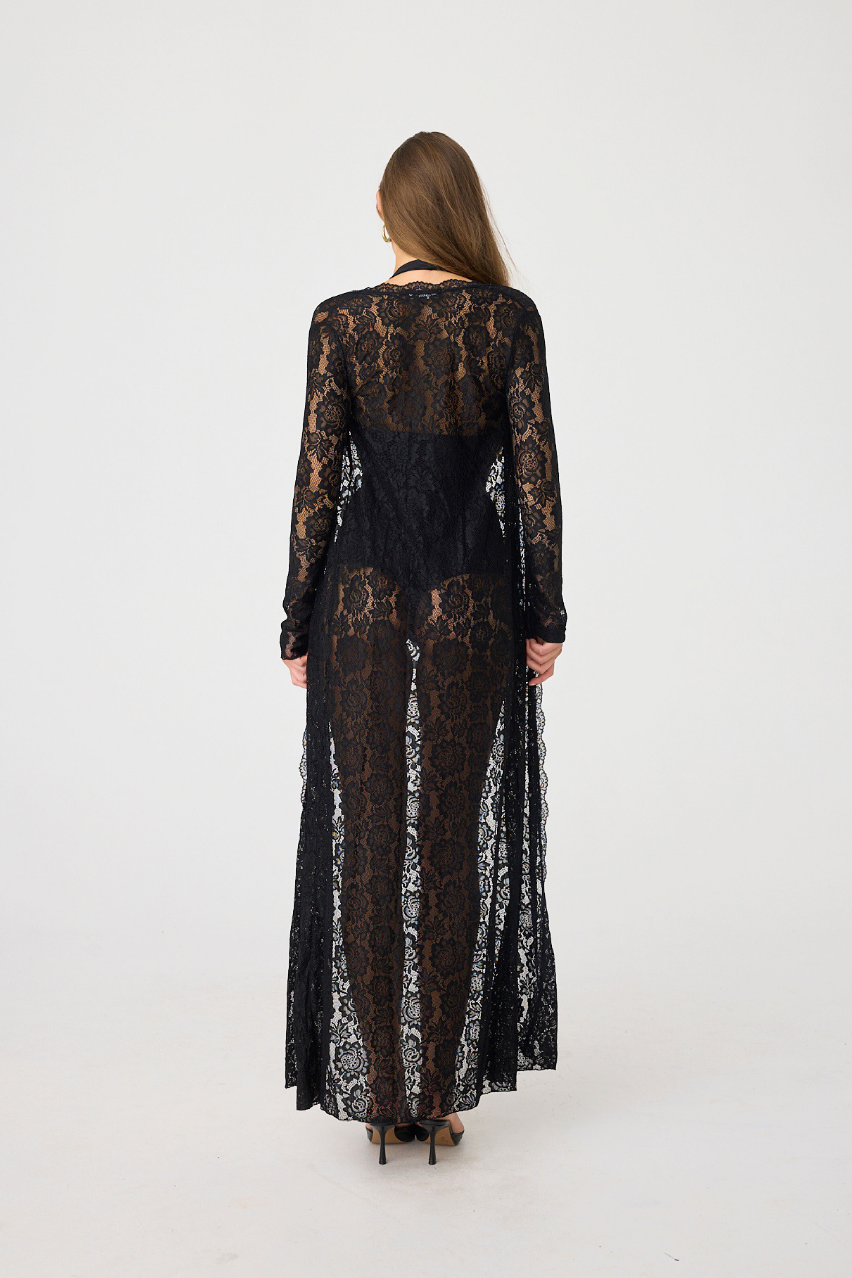 Lace swimsuit coverup