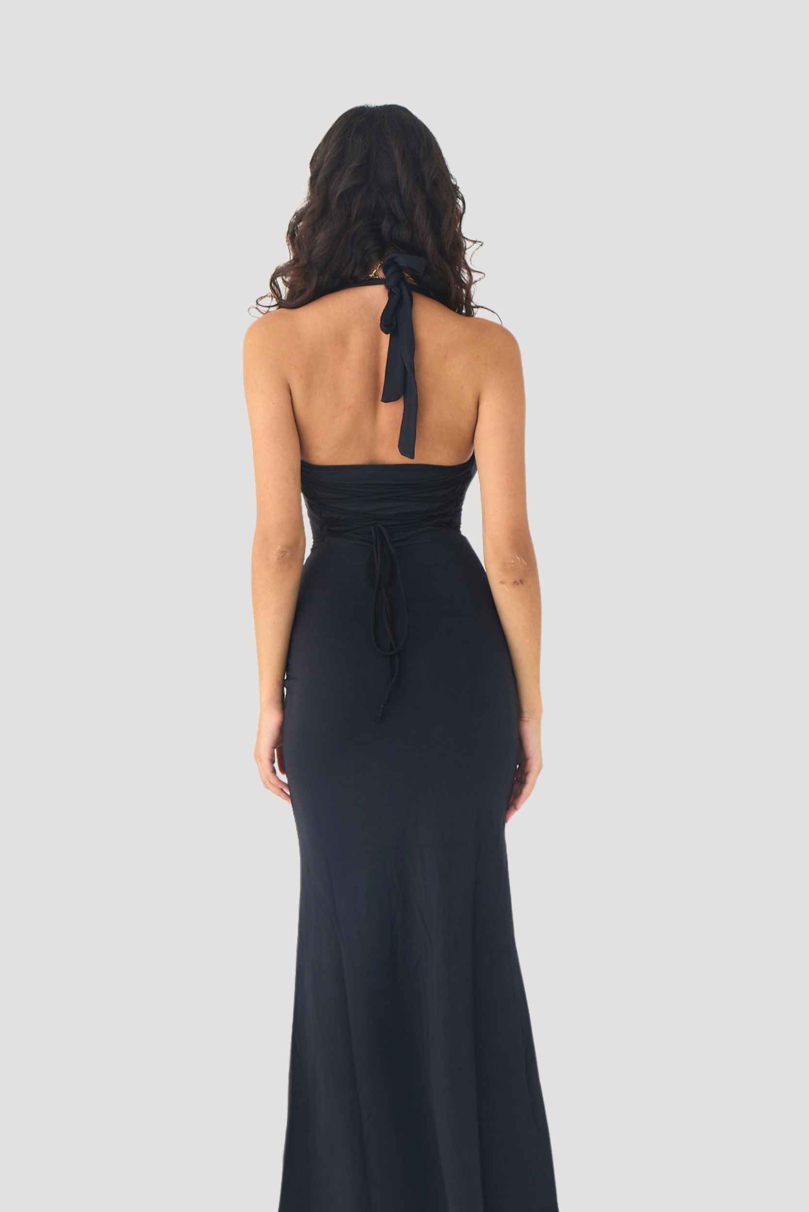 HALTERNECK MAXI DRESS