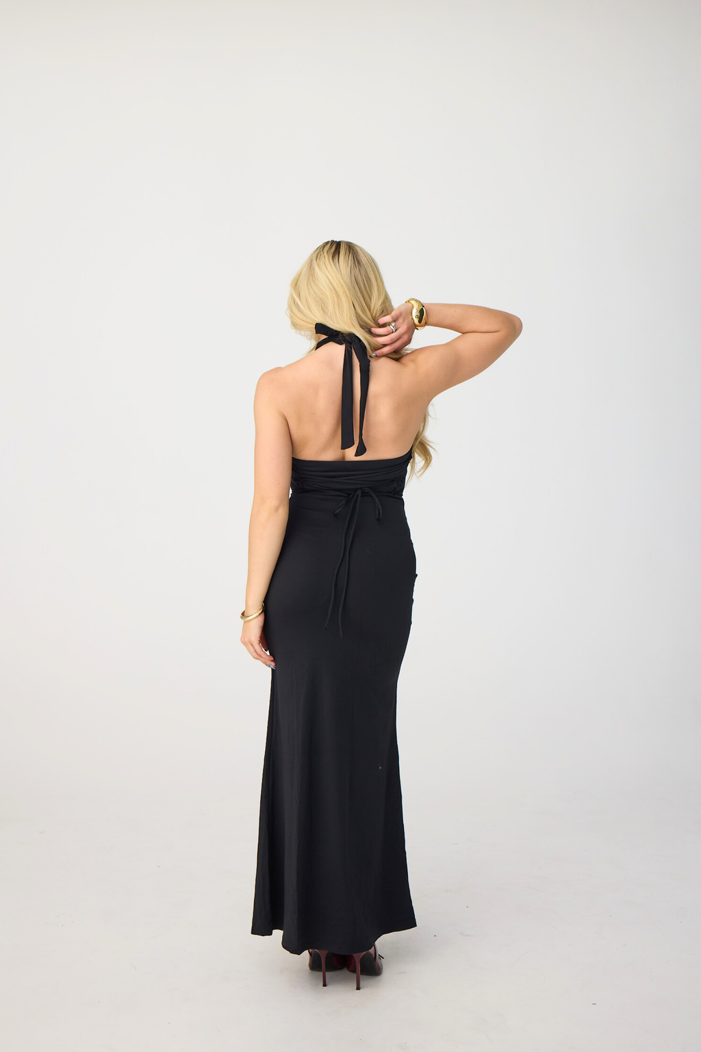 HALTERNECK MAXI DRESS